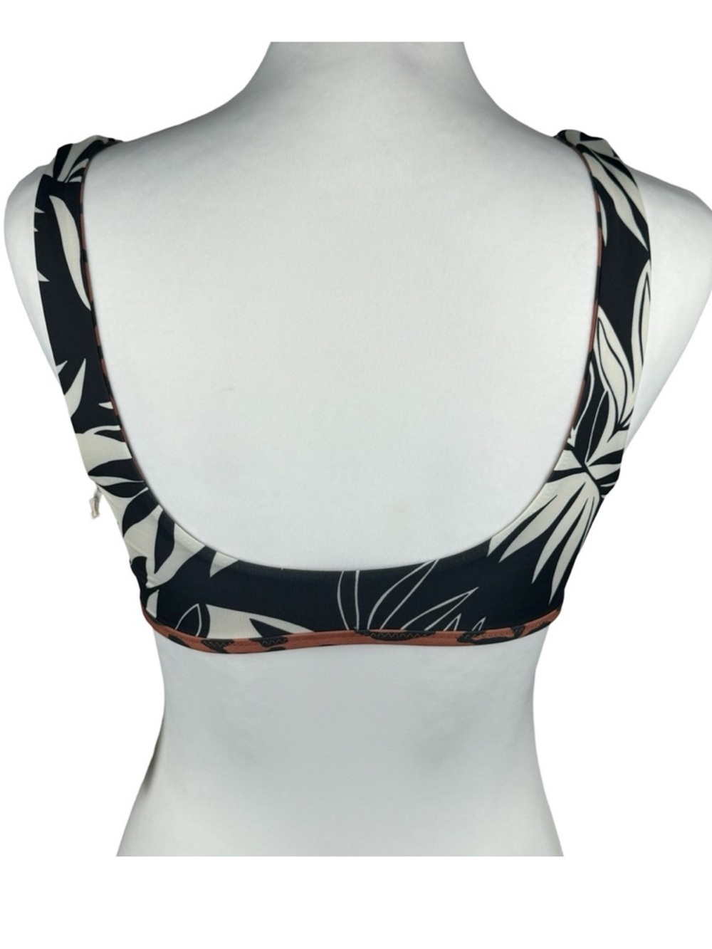 NWT Billabong Spotted N Paradise Reversible Ava Tank Bikini Top Leopard Tropical - Picture 10 of 15